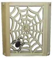 абажур угловой "паутина с пауком",  банный эксперт