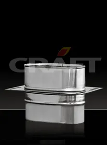 площадка craft монтажная овальная нержавеющая (316/0,8) ф100*200 #