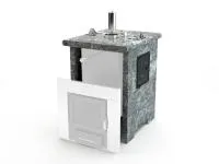 кожух изистим трехсторонний из талькохлорита закр.верх вход с тыл. стороны для пб сочи м2 