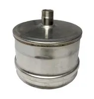 заглушка craft м внешняя с конденсатоотводом нержавеющая (316/0,5) ф120 черный #