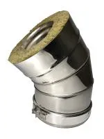 колено craft утепленное угол 135° нержавеющее (316/0,5/304/0,5мм), ф120/220, по воде#