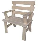 кресло с подлокотником, осина, банный перец