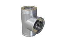 тройник феррум утепленный угол 90° нержавеющий (430/0,8мм)/оцинкованный, ф200/280, по воде #