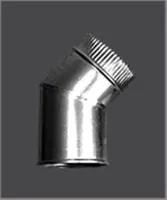 колено феррум угол 135°, нержавеющее, 1,0, d-140 #