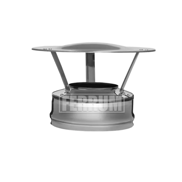 оголовок феррум оцинкованный, (430/0,5 мм), ф120/200, по воде коричневый ral8017 #